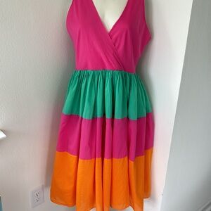 MIRA beautiful colorful dress size large